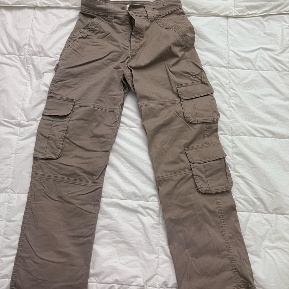 Women Tan Cargo Pants